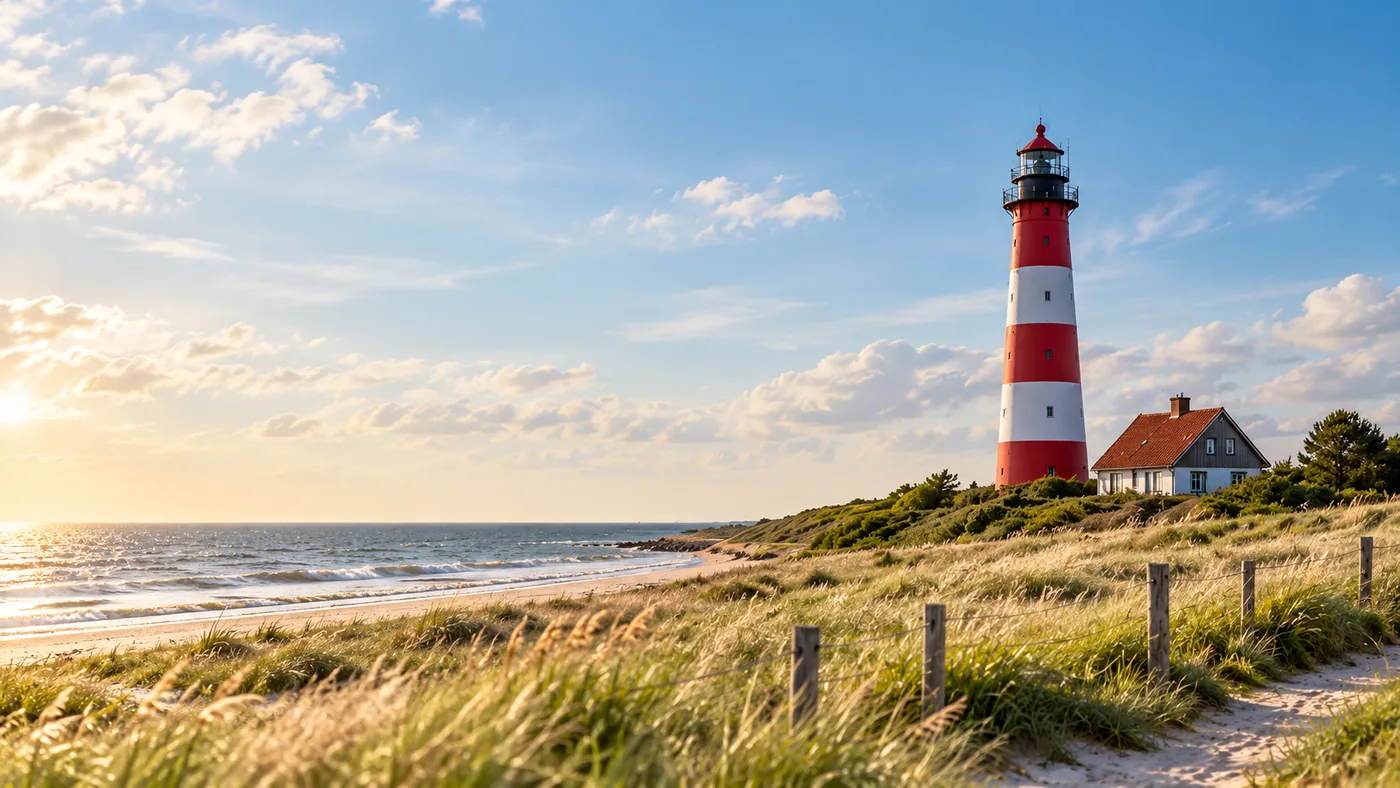 Illustrative maritime Küstenlandschaft